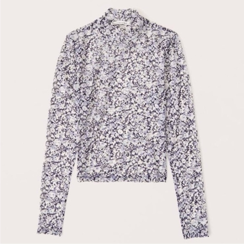 Abercrombie and Fitch mesh floral top- small